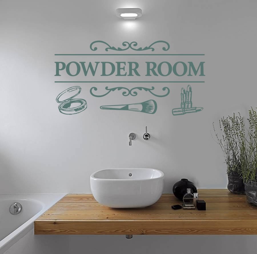Powder Room Wall Sticker