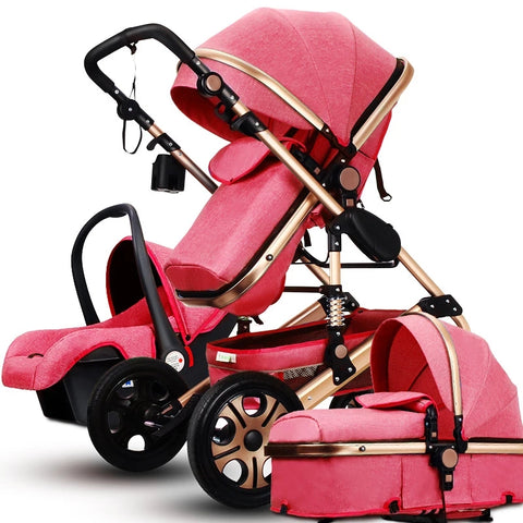 pink egg pram