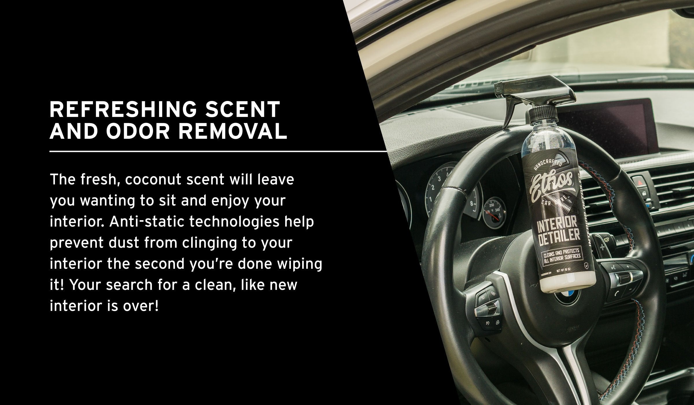 ETHOS INTERIOR DETAILER REFRESHING SCENT AND ODOUR REMOVAL