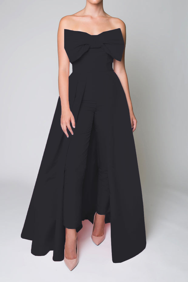 jumpsuit with convertible skirt