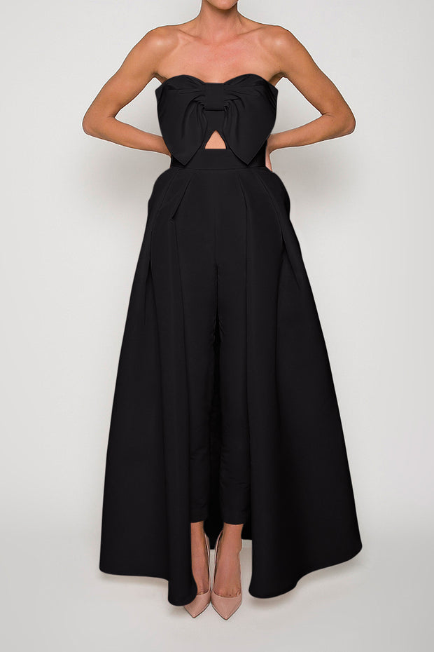 jumpsuit with convertible skirt