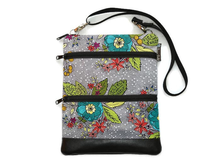 Travel Bags Crossbody Purse - Cross Body - Faux Leather - Tablet Purse -  Inspiration Fabric