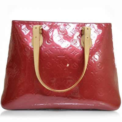 Brentwood patent leather tote Louis Vuitton Purple in Patent