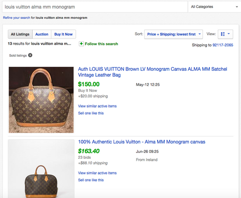 Buy & Sell Used Designer Handbags, 18 at Louis Vuitton