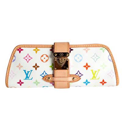 Louis Vuitton Black Multicolor Shirley Clutch