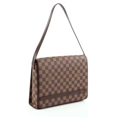 Louis Vuitton Discontinued Damier Ebene Tribeca Carre Flap