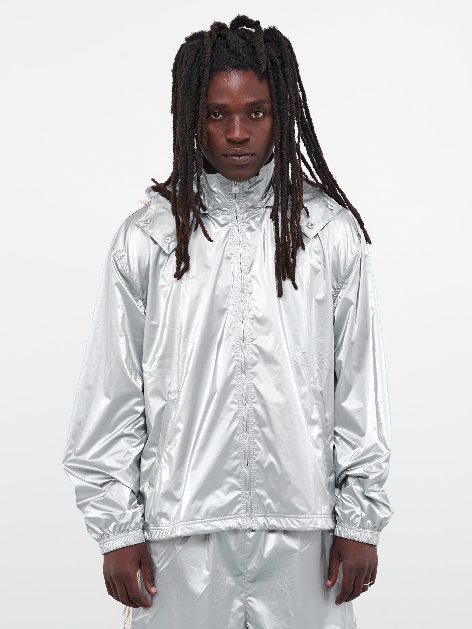 Adidas Metallic Windbreaker (IB3254-SILVER-MET)