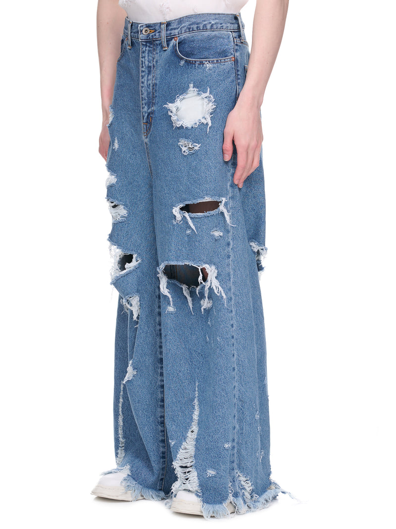 期間限定送料無料 doublet MEMORIAL PANTS DENIM MEMORIAL POLALOYD