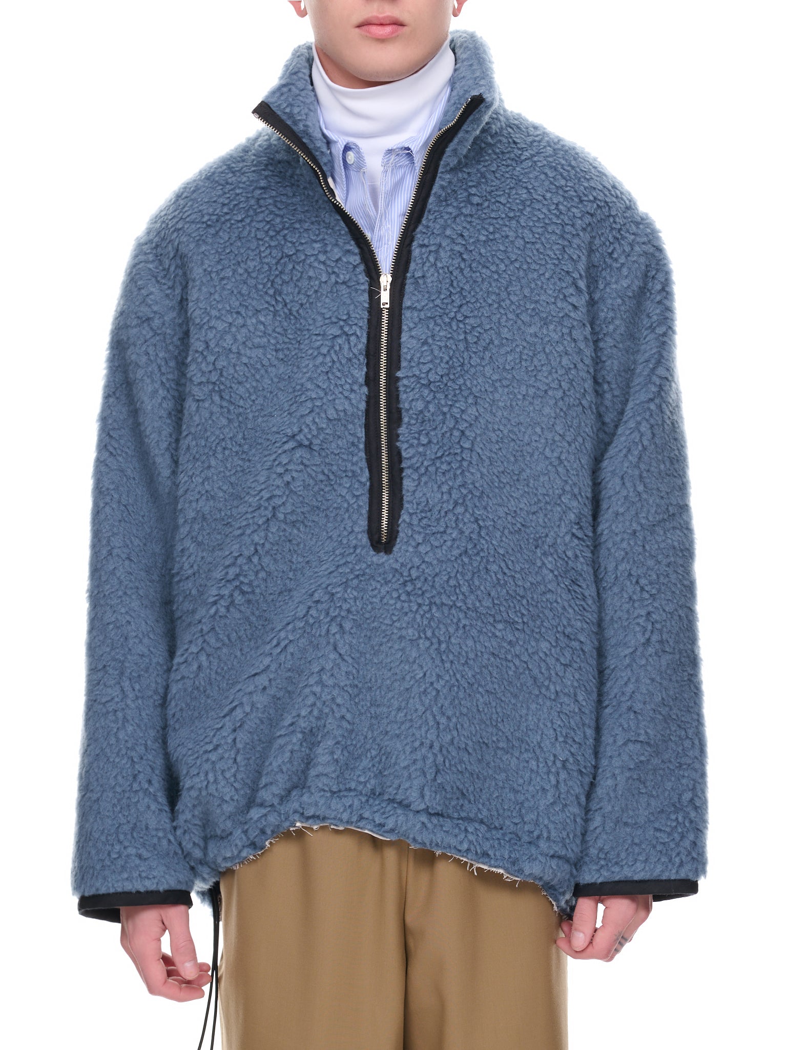 CAMIEL FORTGENS Loden Wool Fleece Anorak - ジャケット・アウター