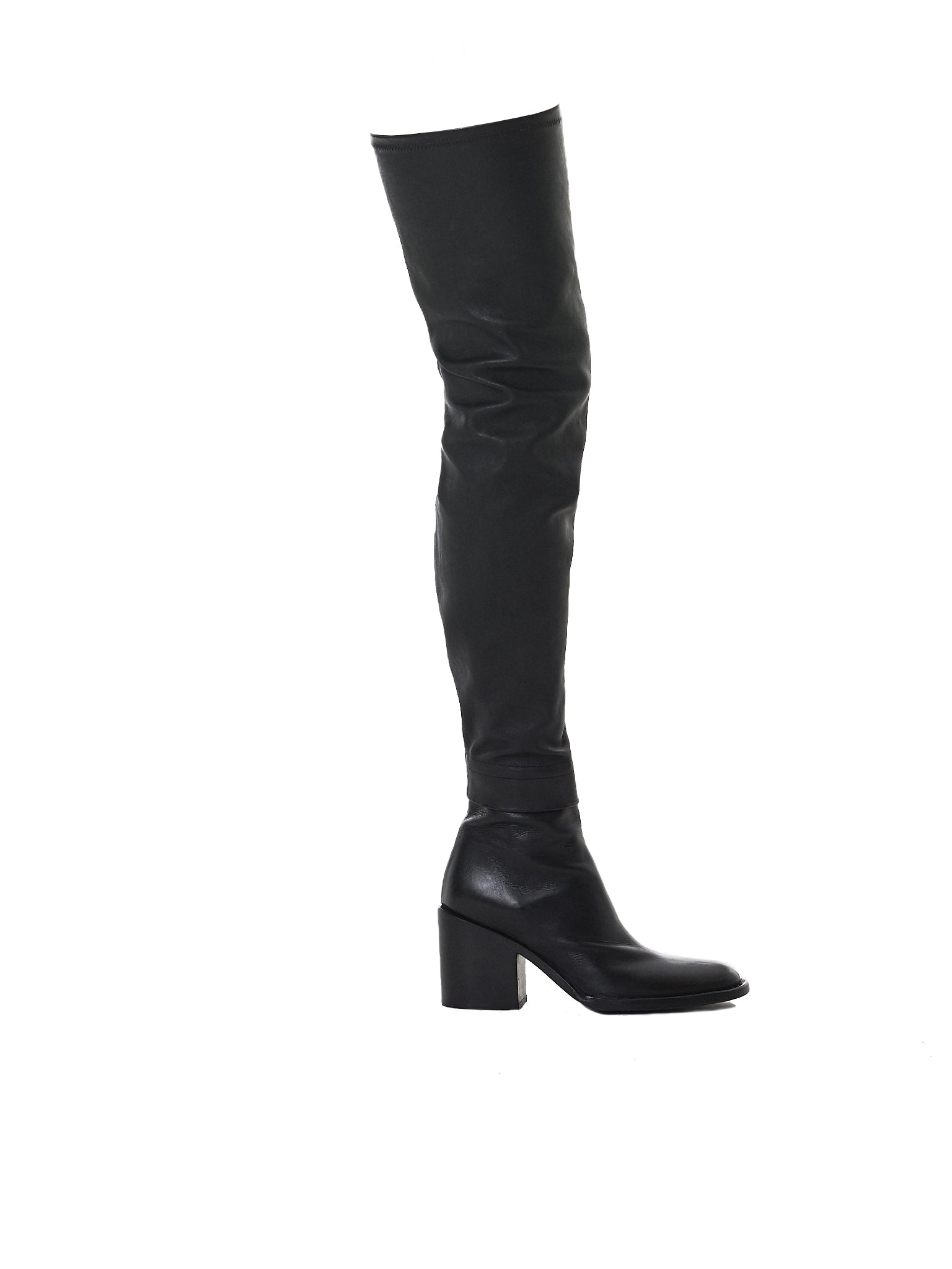 ann demeulemeester thigh high boots