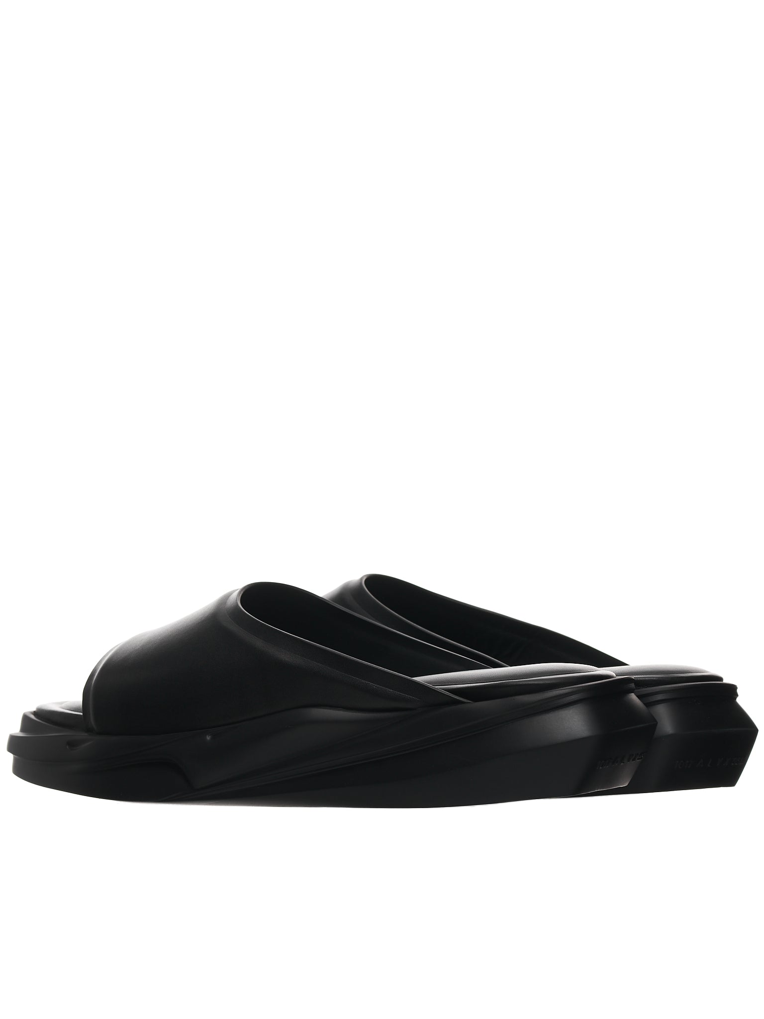 1017 Alyx 9SM Black Leather Mono-Slide | H. Lorenzo