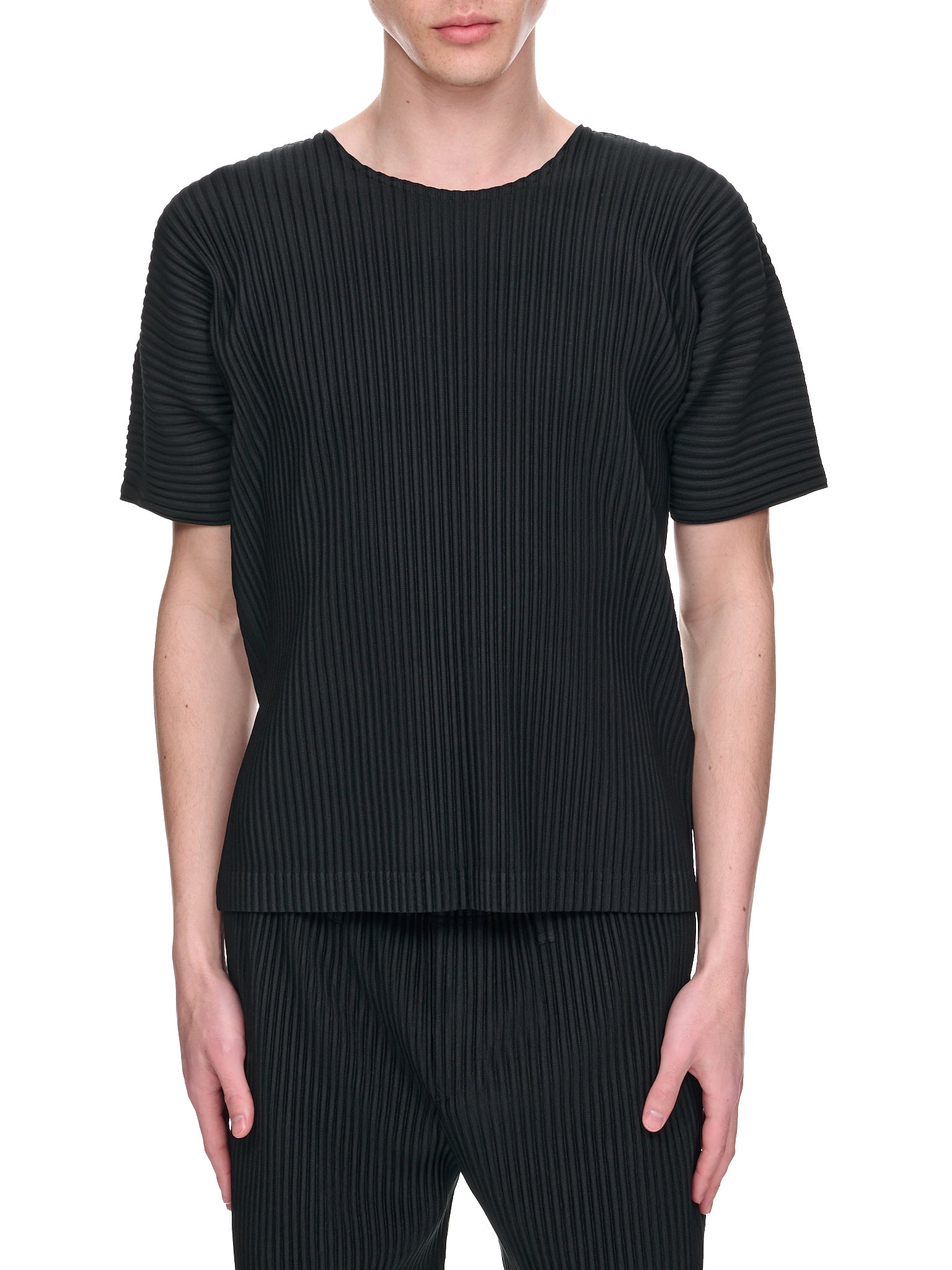 Pleats T-Shirt (HP36JK320-15-BLACK)