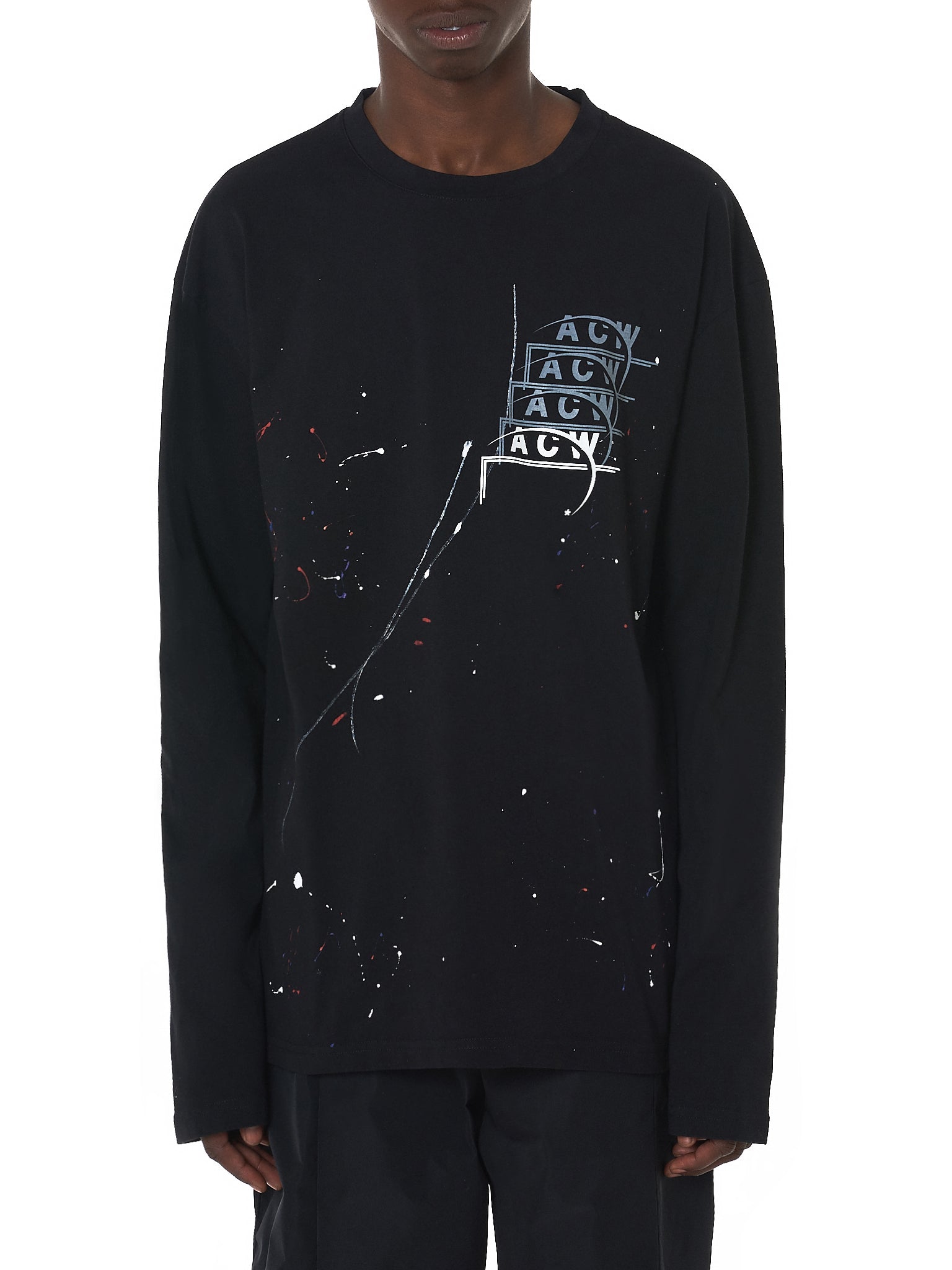 A Cold Wall Paint Splattered Long Sleeve Tee