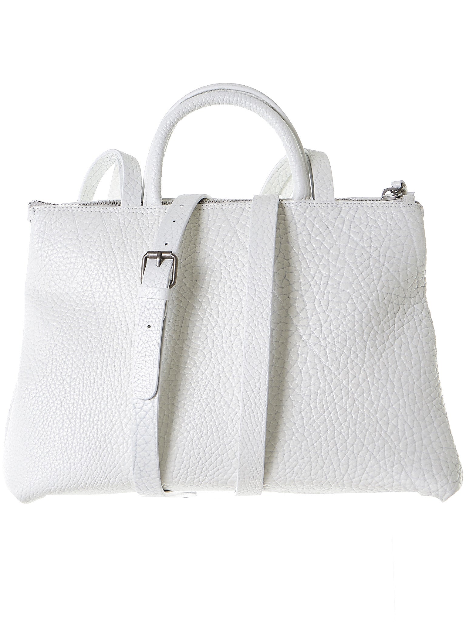 Leather Shoulder Bag (MB0286-WHITE)
