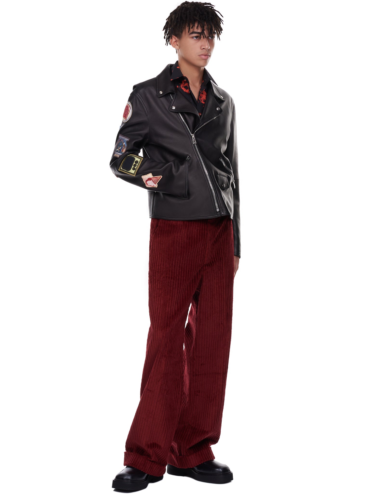 Corduroy Trousers (PUMU0161A0-UTW928-CHINA-RED)