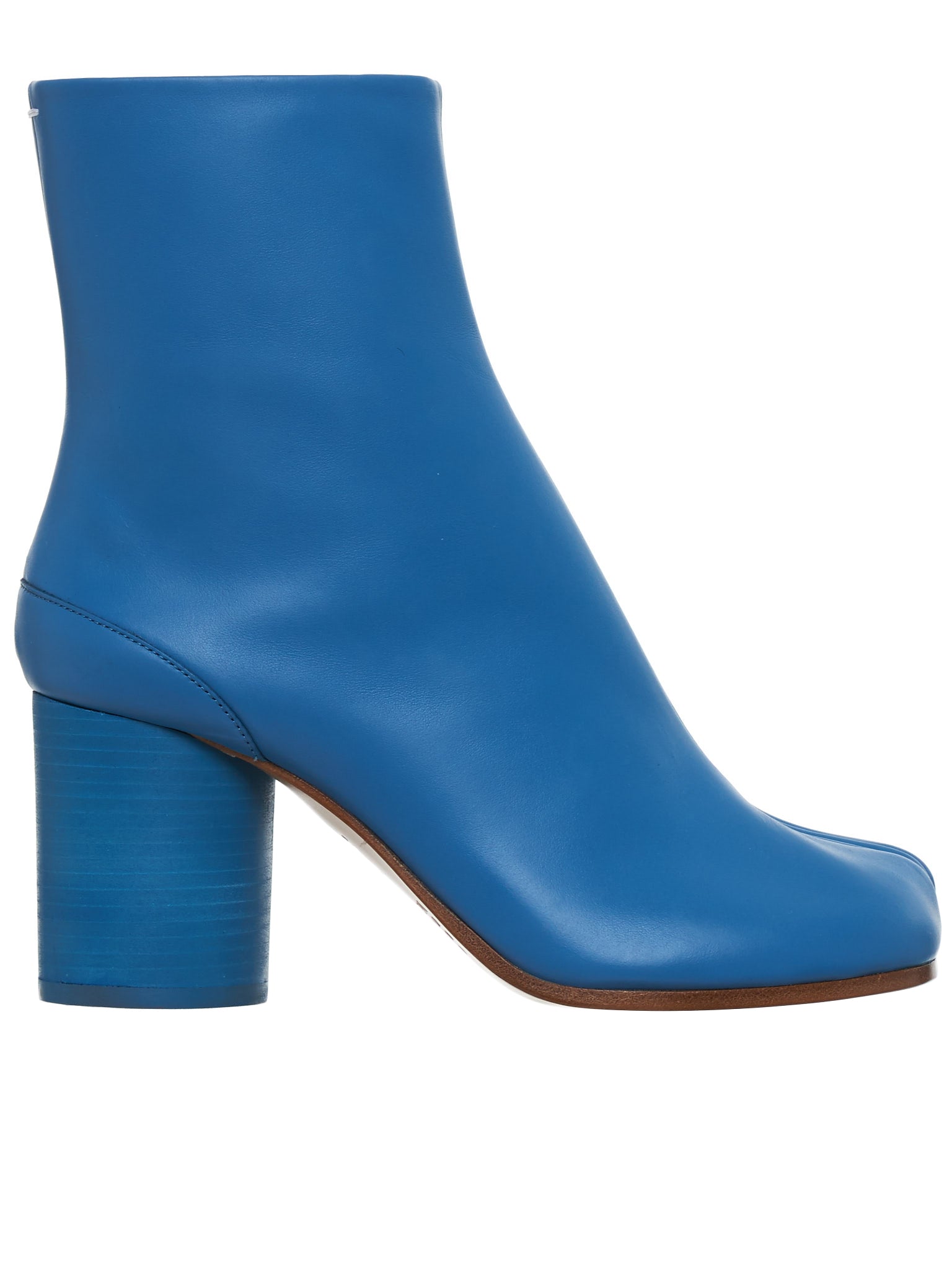 Tabi Leather Ankle Boots (S58WU0260-PR516-BLUE)