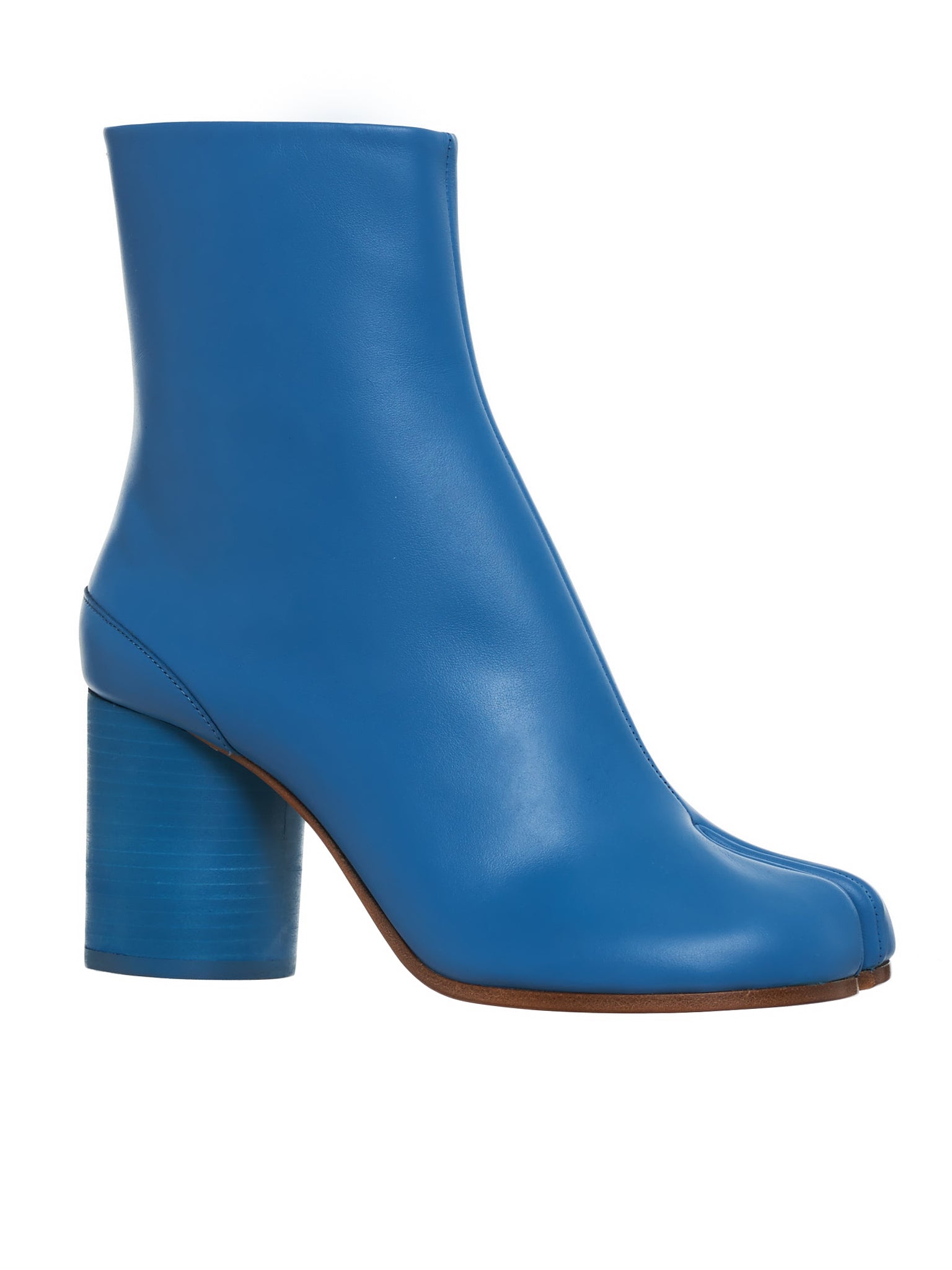 Tabi Leather Ankle Boots (S58WU0260-PR516-BLUE)