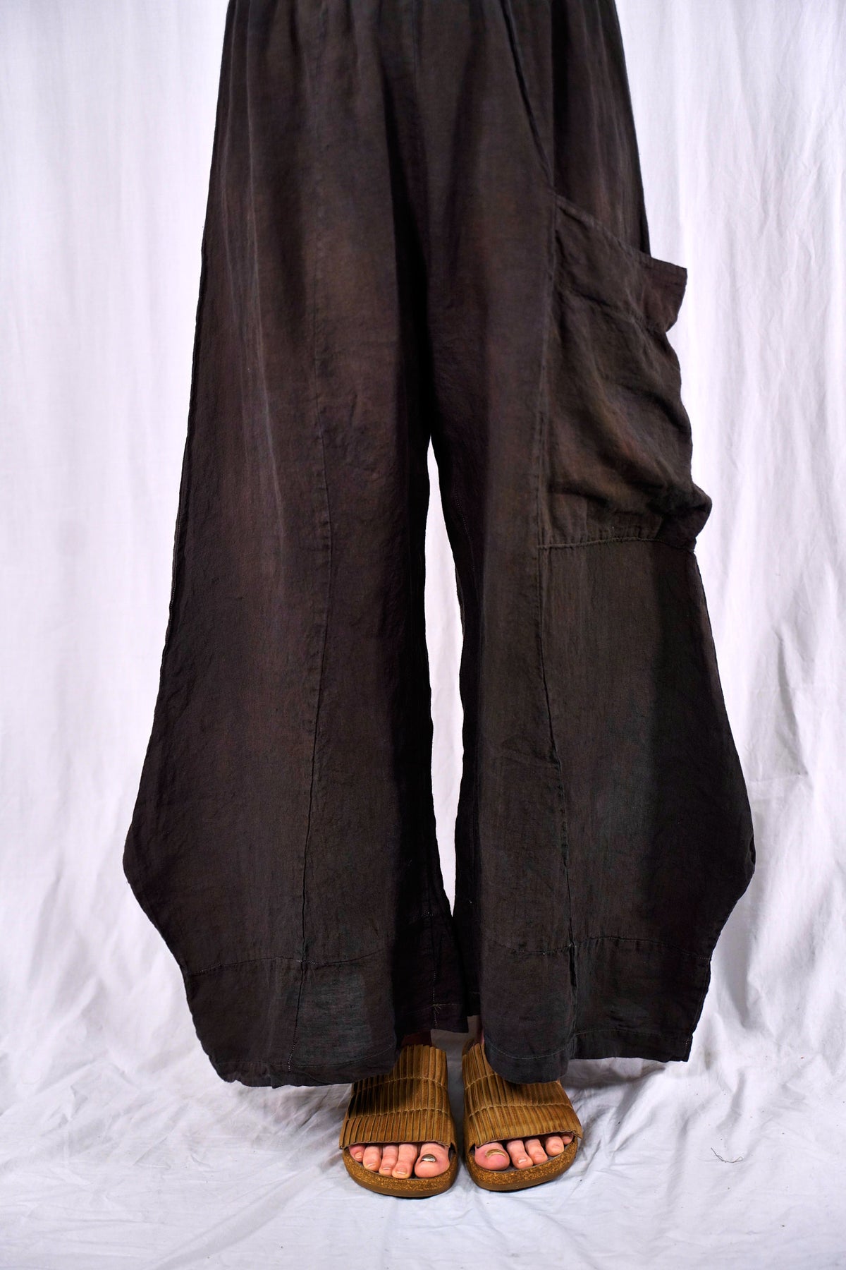 3159 Hand dyed Klee Pant-Umber Coal - Blue Fish Clothing