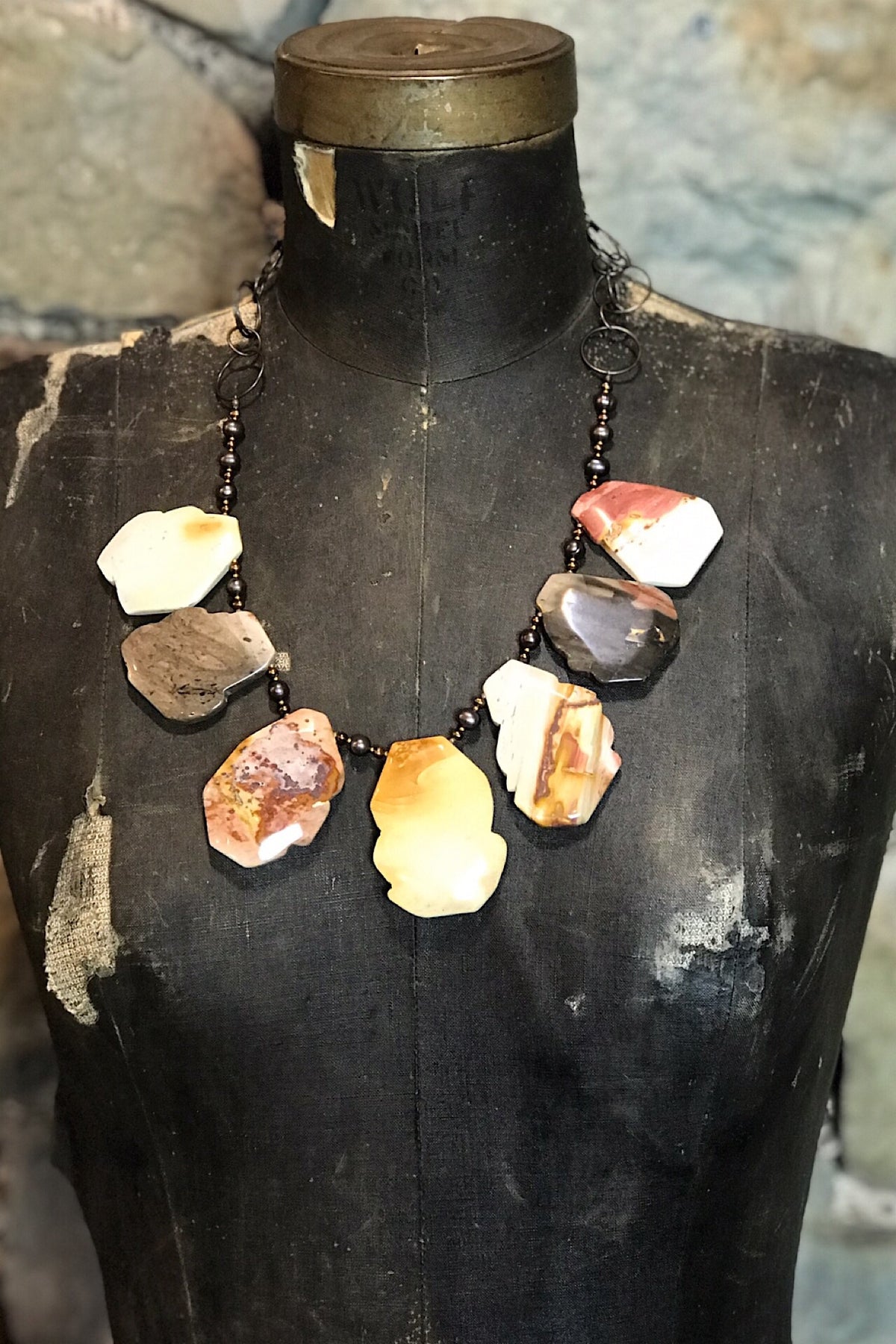 Jasper and Fresh Water Pearl Necklace