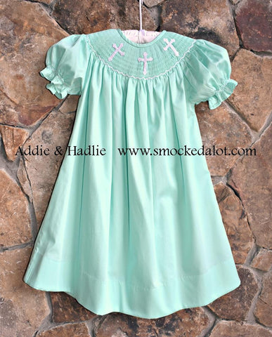 purple smocked easter dress