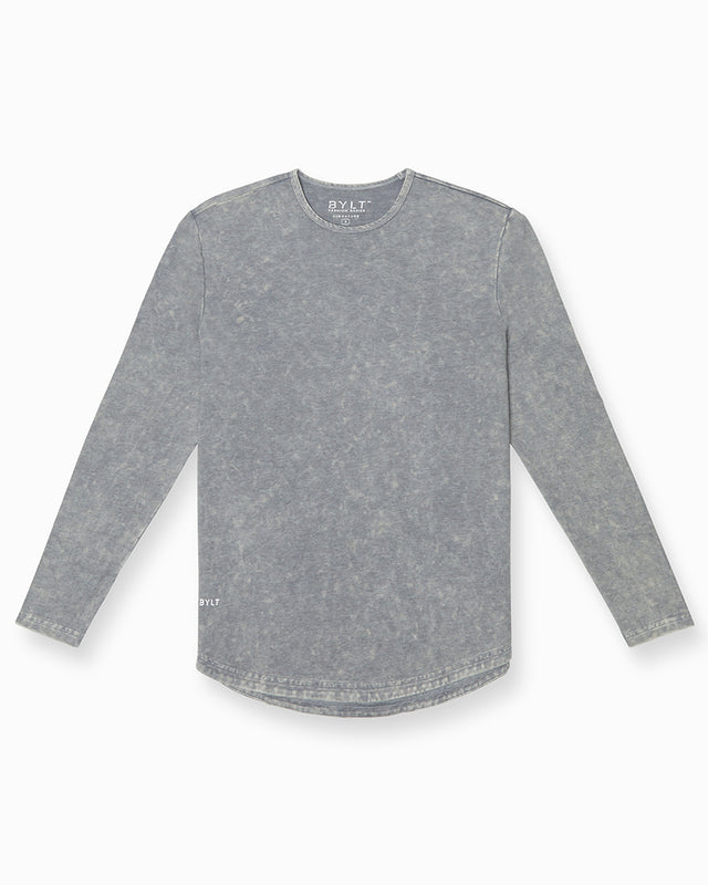 Acid Wash Drop-Cut Long Sleeve | BYLT Basics™ - Premium Basics