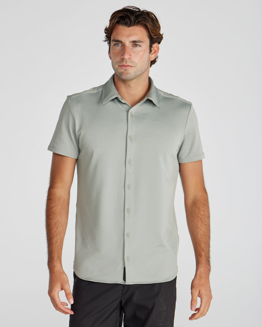 Bayside Oxford Short Sleeve Button Down