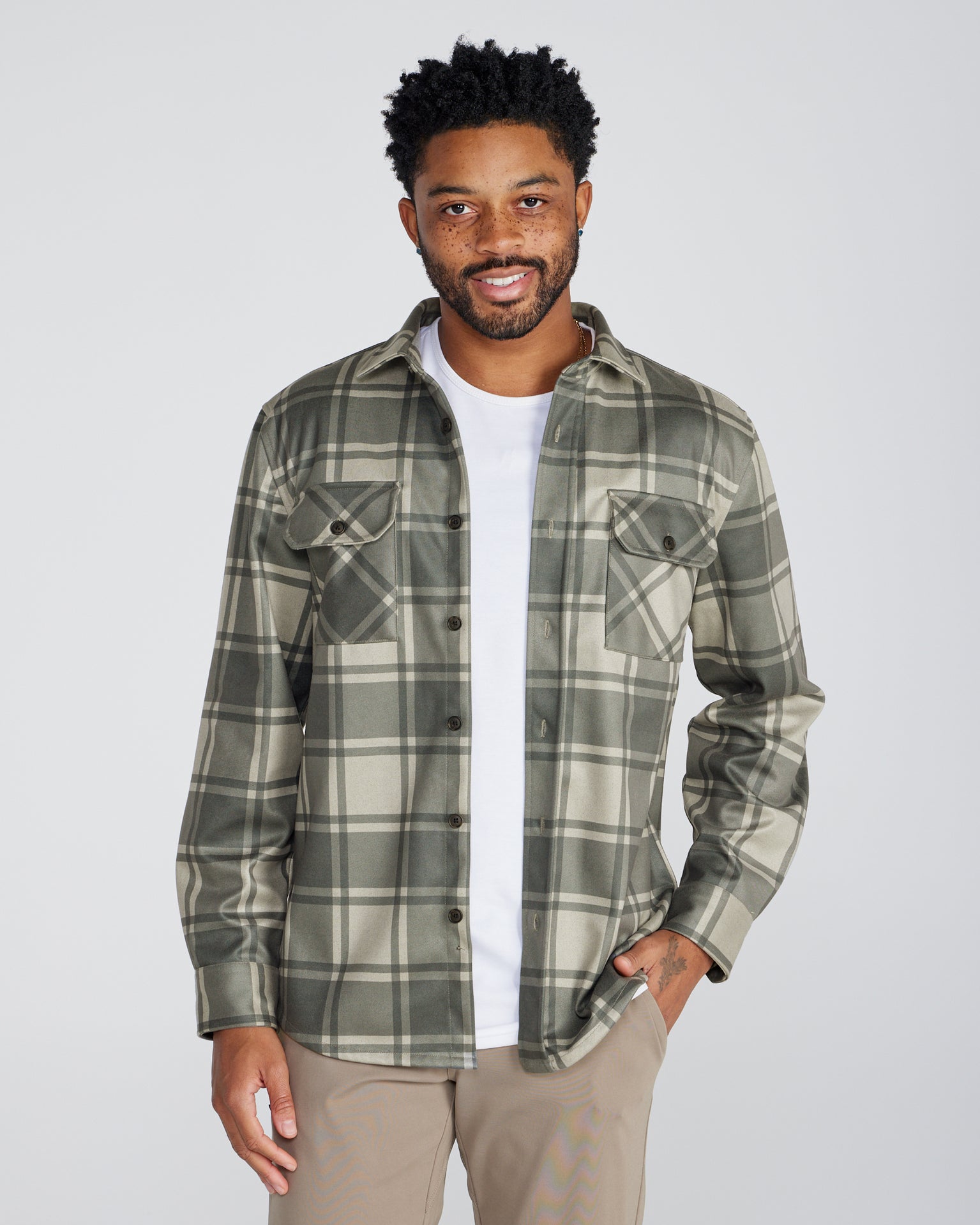 Plaid Coastal Overshirt  BYLT Basics™ - Premium Basics