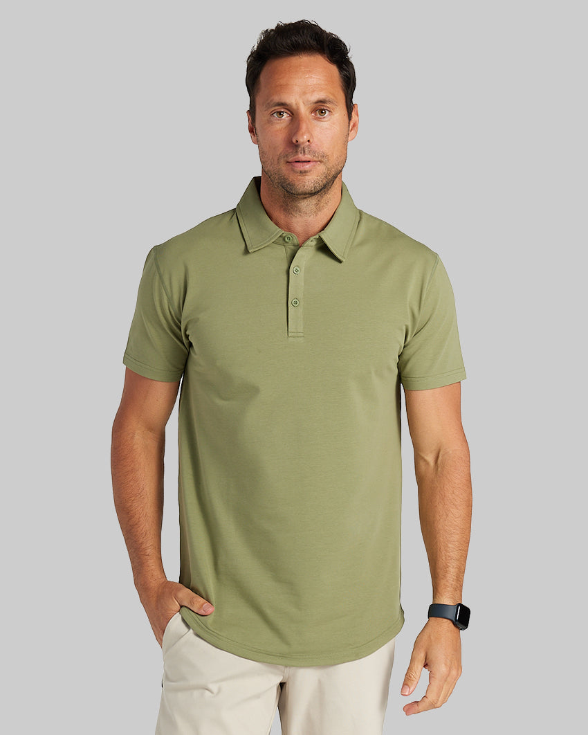 Drop-Cut: LUX Polo | BYLT Basics™ - Premium Basics