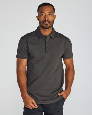 Drop-Cut: LUX Dotted Polo | BYLT Basics™ - Premium Basics