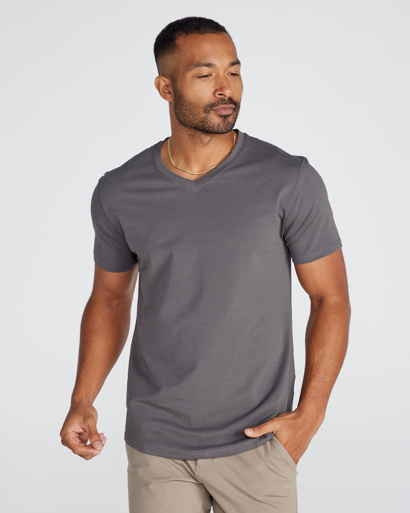 Drop-Cut V-Neck: LUX