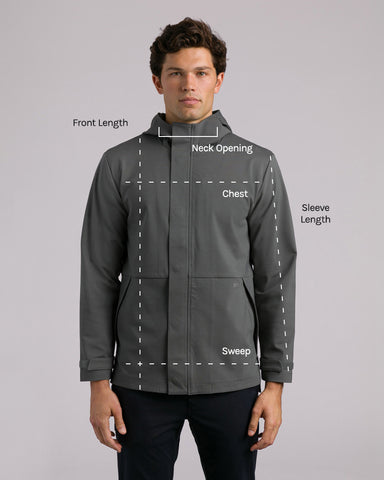 Elite+ Shelter Jacket Size Chart