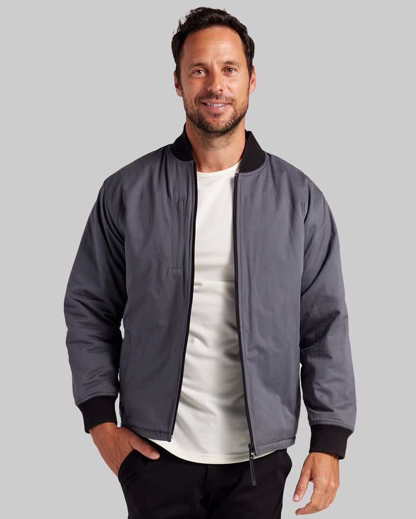 Charcoal Reversible Bomber Jacket