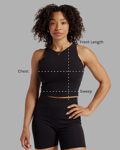 Rib High-Neck Longline Bra  BYLT Basics™ - Premium Basics