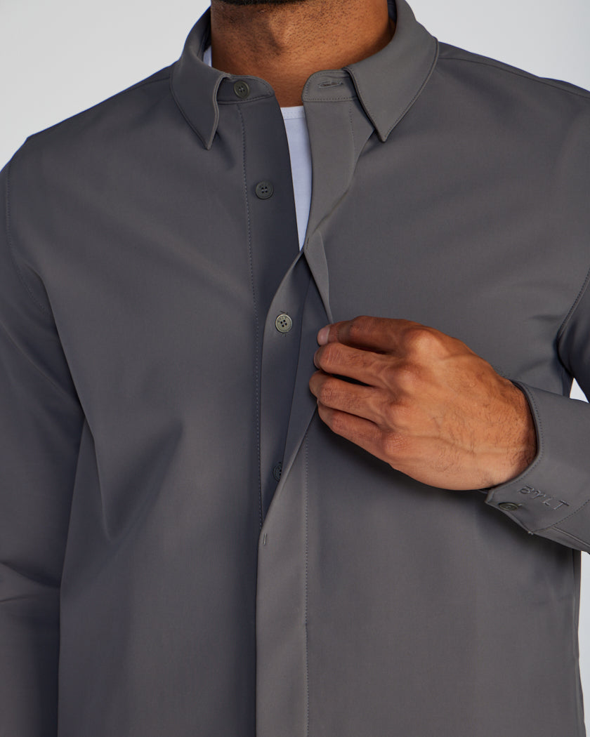Tech Nylon Shirt Jacket  BYLT Basics™ - Premium Basics