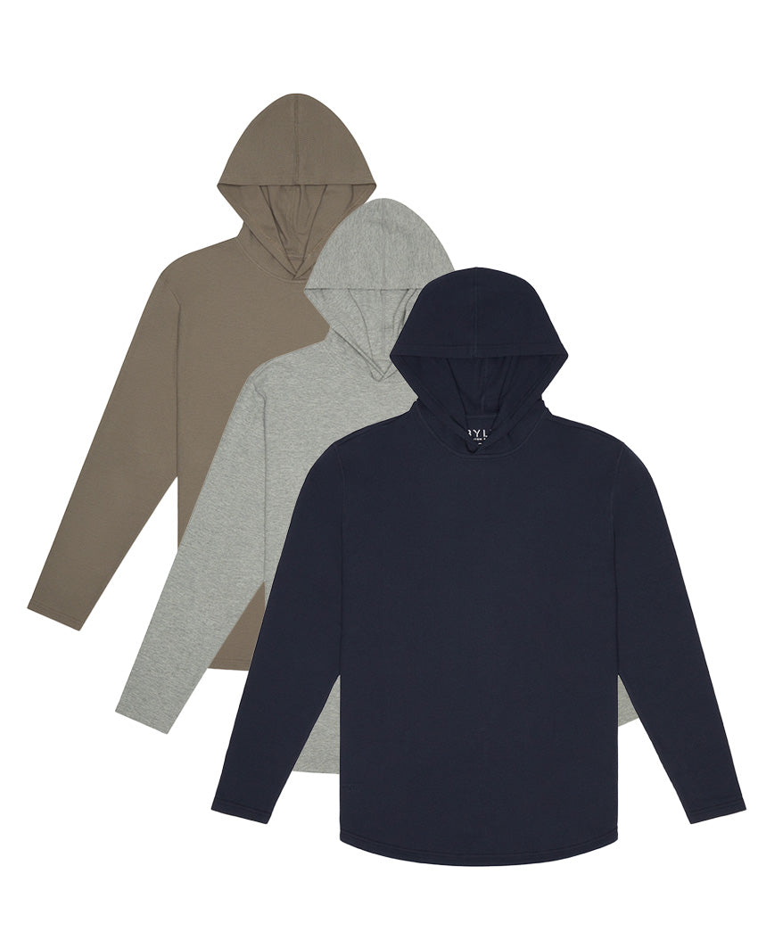 Thermal Hooded Drop-Cut Long Sleeve | BYLT Basics™ - Premium Basics