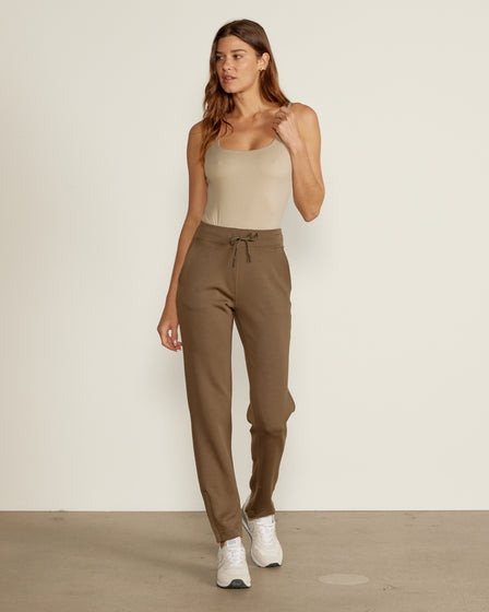 Women's Clothing - Premium Essentials Pintuck Pants - Brown