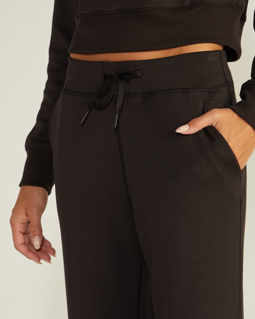 Opal Fleece High-Waist Split Hem Pant | BYLT Basics™ - Premium Basics