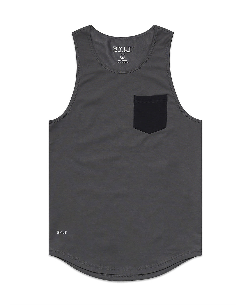 LUX Drop-Cut Pocket Tank | BYLT Basics™ - Premium Basics