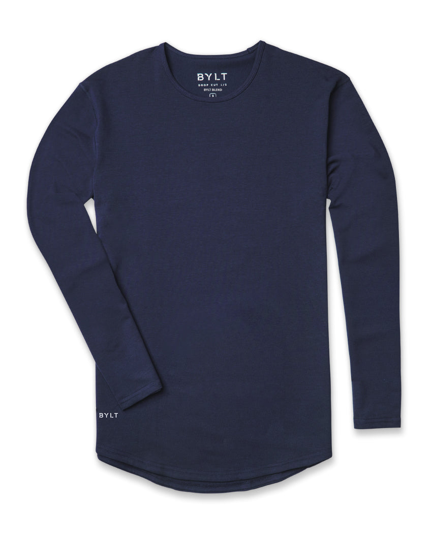 Drop-Cut Long Sleeve: LUX  BYLT Basics™ - Premium Basics