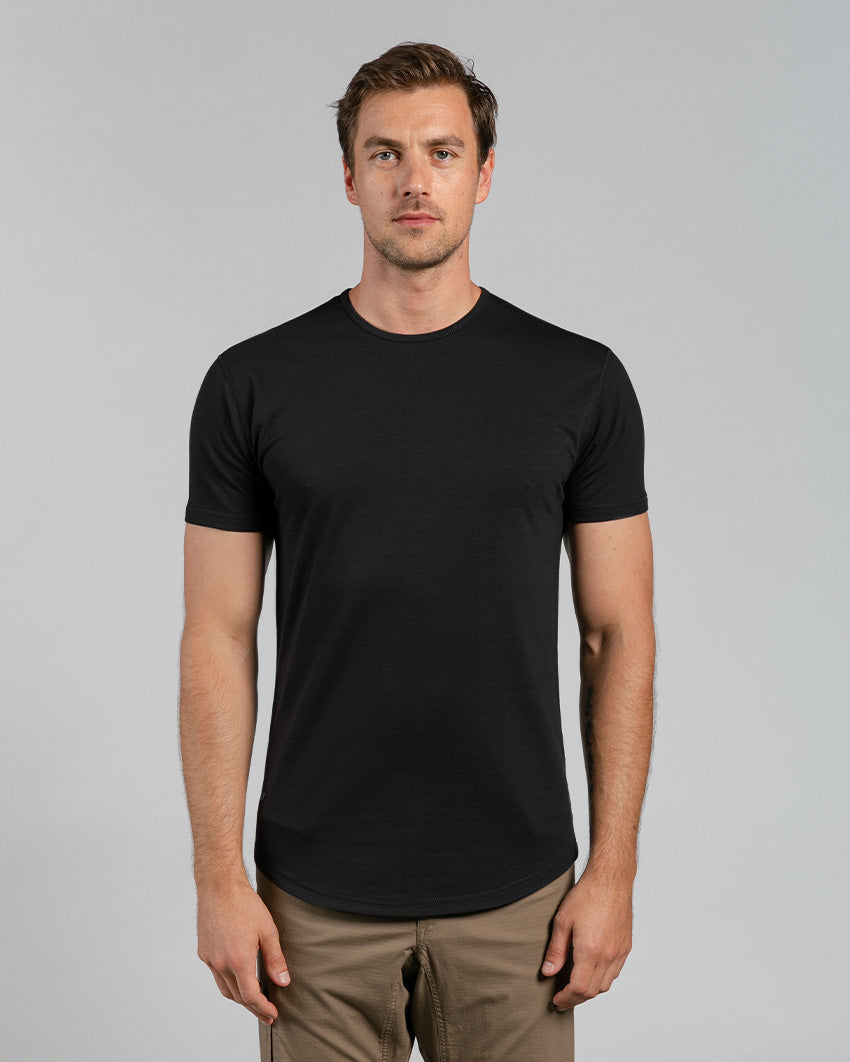 Just Don colour-block short-sleeved shirt - Black