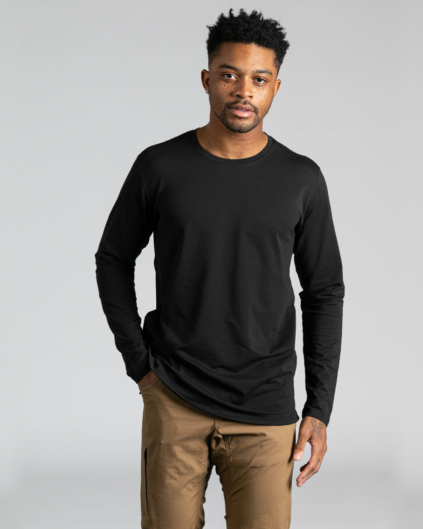 Long Sleeve: BYLT Signature Split Hem | BYLT Basics™ - Premium Basics