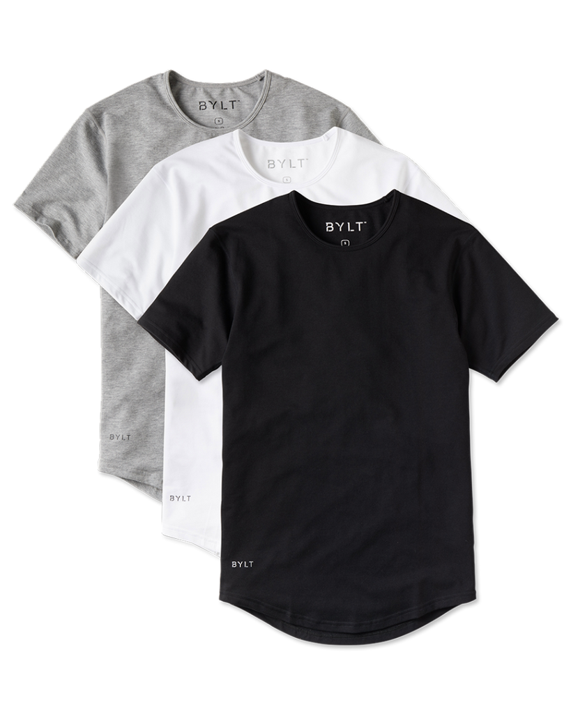 Drop-Cut Shirt - Custom 3 Pack | BYLT Premium Basics – BYLT Basics