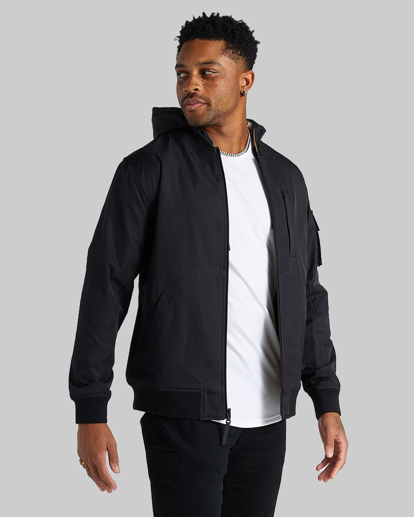 DRKN Reversible Bomber Black/Reflex Jacket