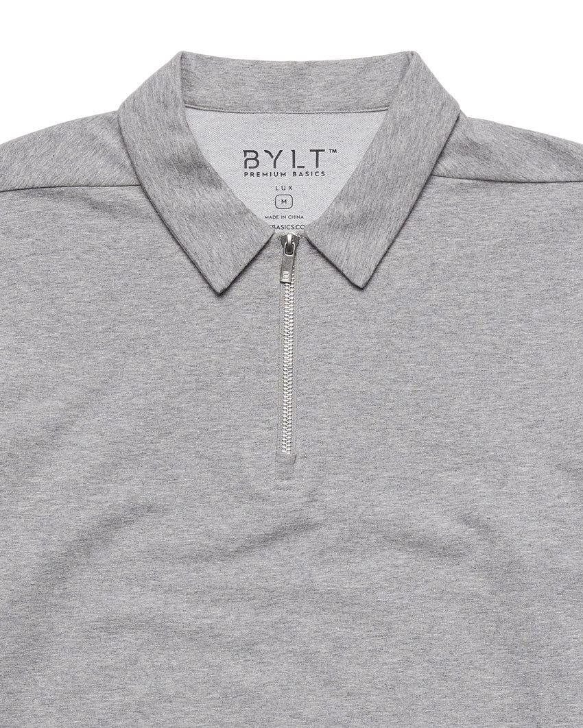 LUX Zip Polo | BYLT Basics™ - Premium Basics