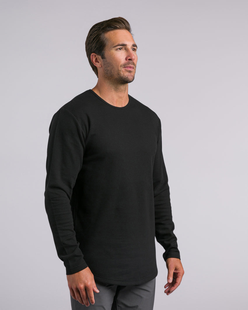 Thermal Drop-Cut Long Sleeve Shirt | BYLT Basics™ - Premium Basics