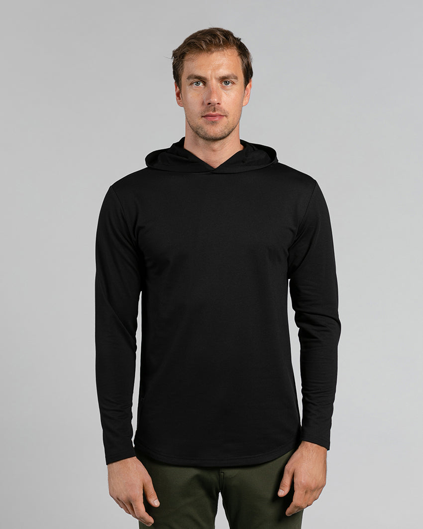 Hooded long 2025 sleeve top