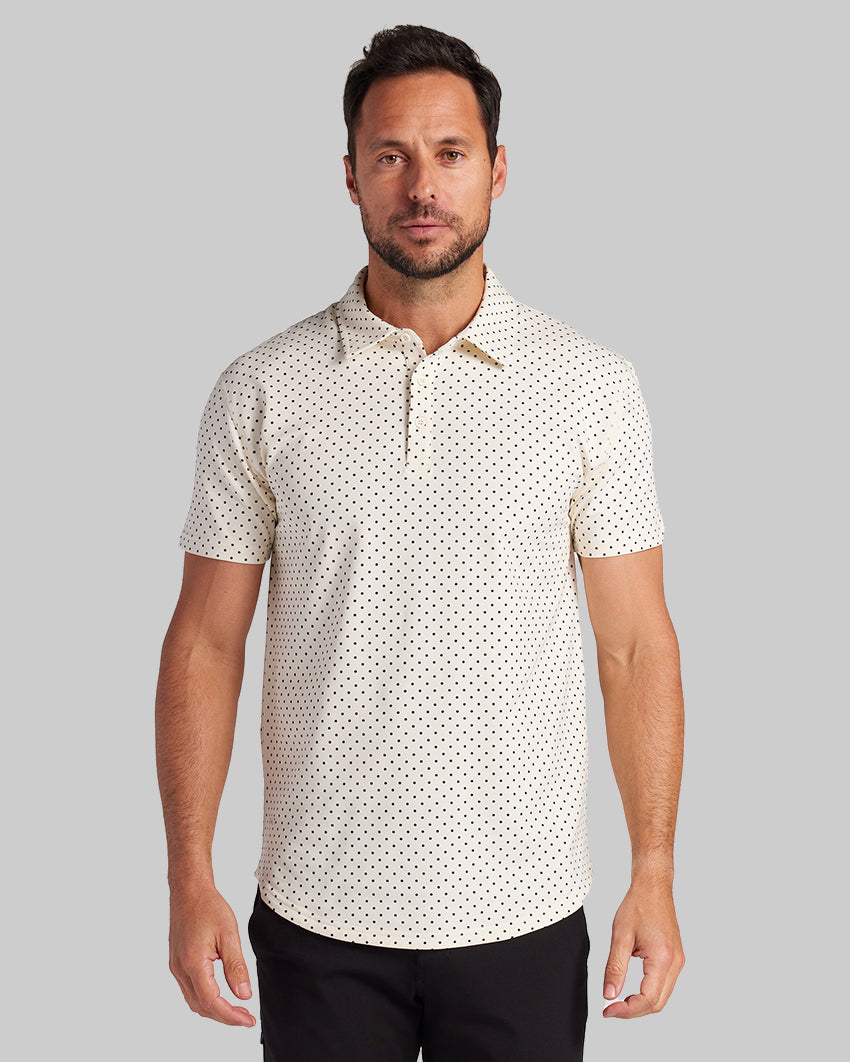 Mercerised Polo Flat Collar T-Shirt White with Chest Pocket MP2