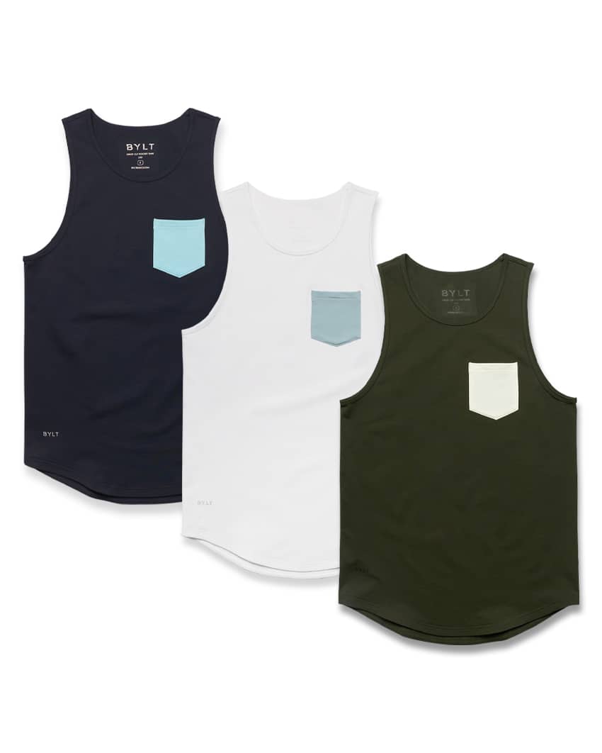 LUX Drop-Cut Pocket Tank | BYLT Basics™ - Premium Basics