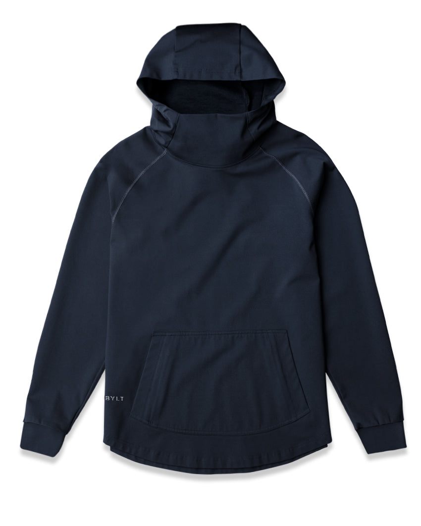 Thermal Hooded Drop-Cut Long Sleeve