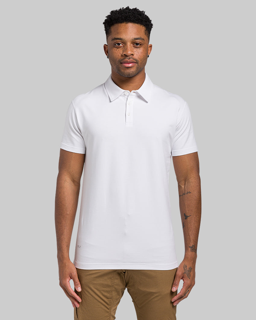 Drop-Cut: LUX Polo  BYLT Basics™ - Premium Basics